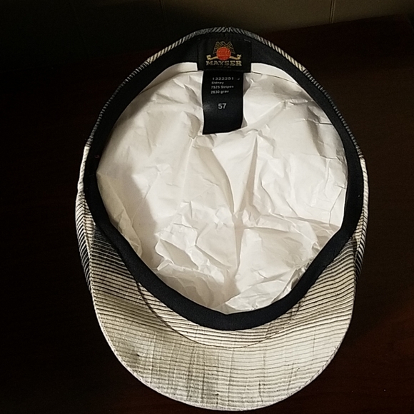Mayser paperboy hat Sidney stripes - Picture 2 of 4